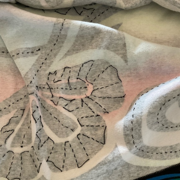 Multiples Abstract Print Top Multicolor Beaded Cotton Pullover Women’s Size 2X - Picture 14 of 14